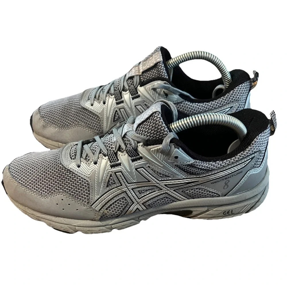 ASICS‎ Women's Gel-Venture 8 Running Shoes Grey/black/silver 9 US